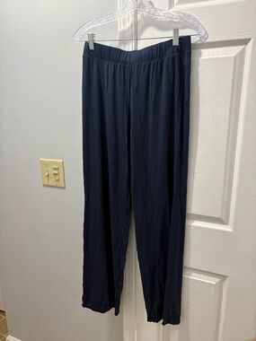 Skims Soft Lounge Loose Pants In Navy Size Medium
